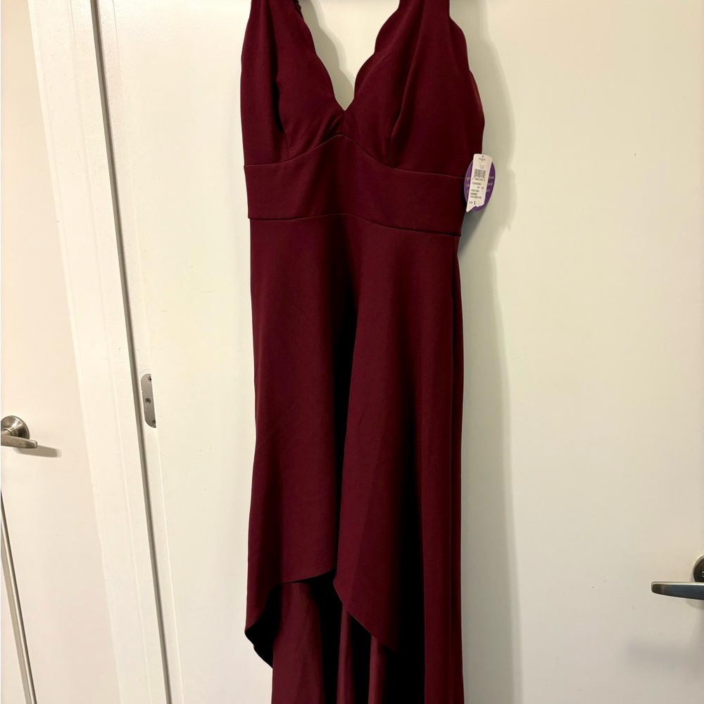 Windsor Burgundy High Low Dress